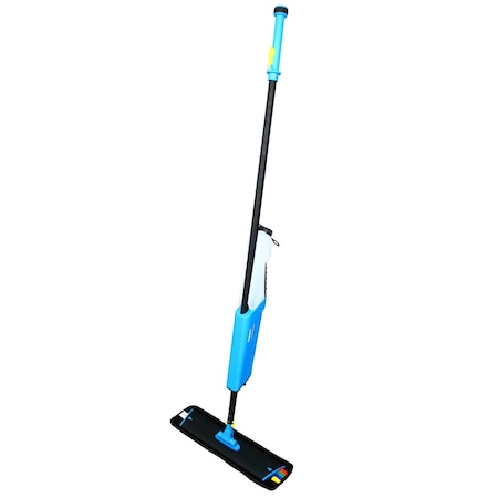 Impact Products Mopster 2.0 Microfiber Bucketless Mop, 16.25x3.25 Blue Microfiber Head, 57 in. Black Aluminum Handle T0022-01